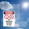 Signmission No Smoking Oxygen In Use Danger Sign, Vinyl Decal, 7in W x 10in L, 2PK OS-2PACK-DS-D-710-V-1488 - alternate 6